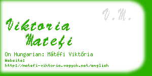 viktoria matefi business card